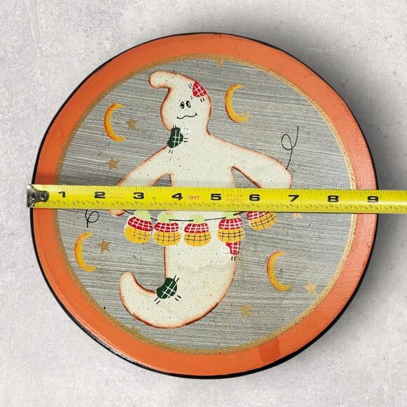 Hand Painted Halloween Ghost Stool The Country House Collection Style Cottage - Picture 11 of 11